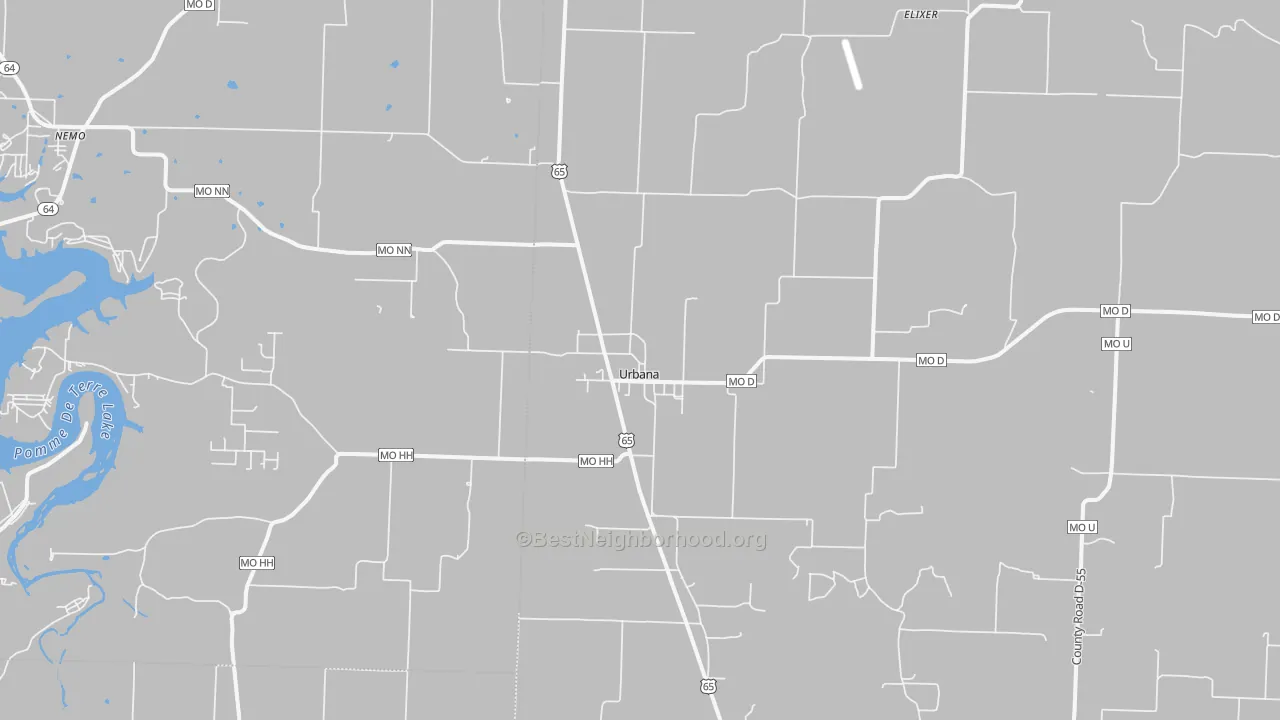 Transit Grade map of Urbana, MO