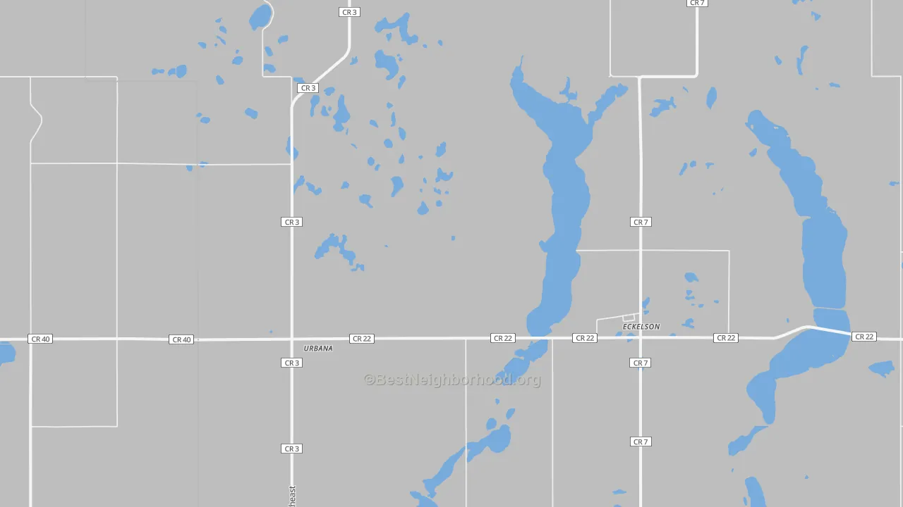 Transit Grade map of Urbana, ND