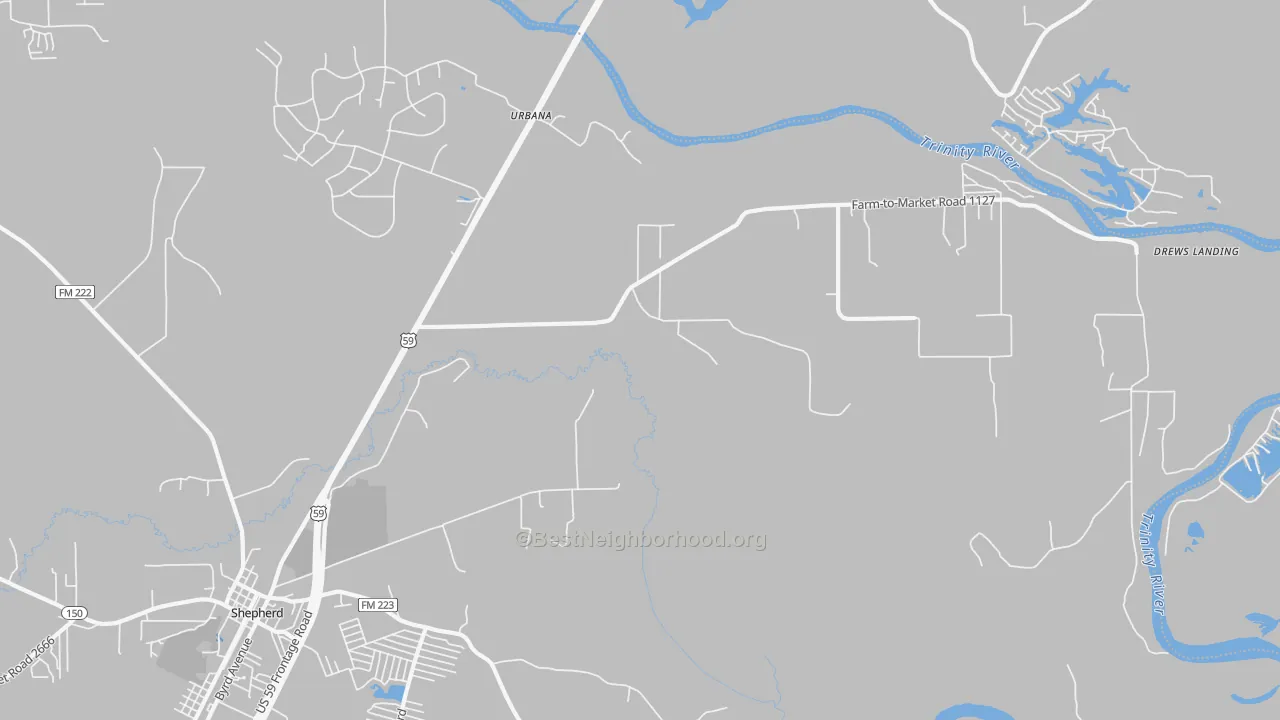 Transit Grade map of Urbana, TX