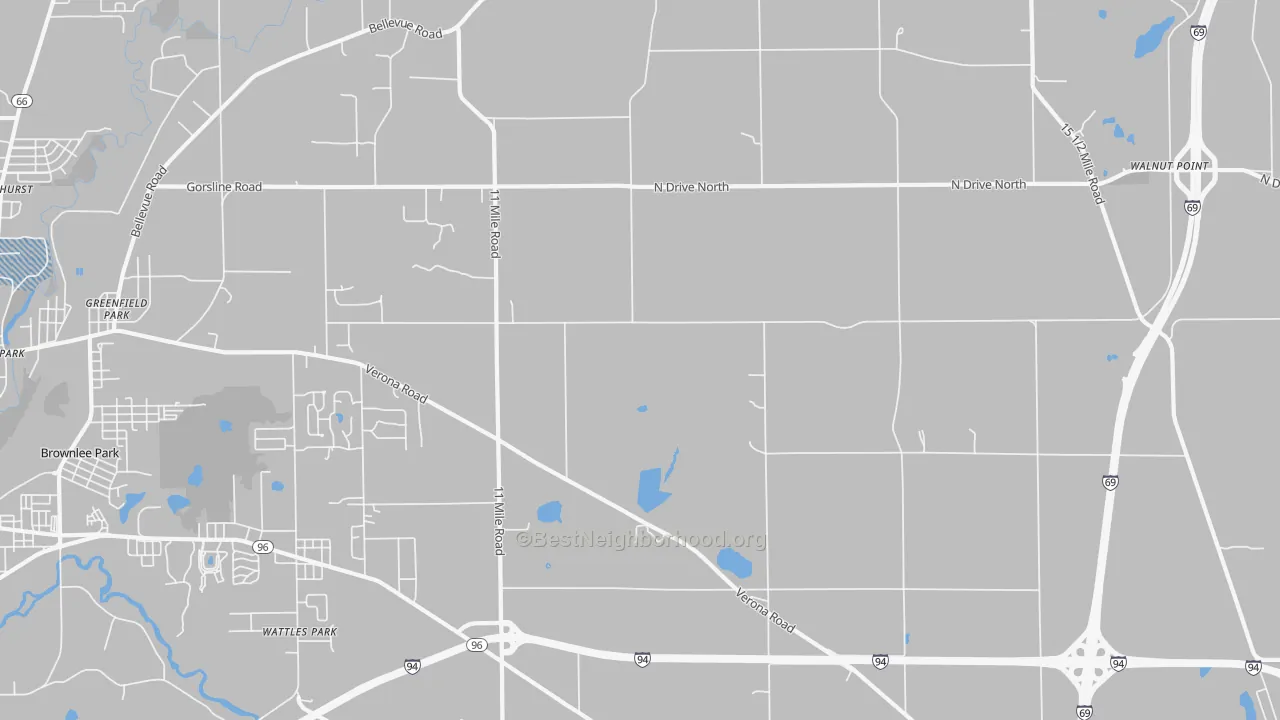 Transit Grade map of Urbandale, MI