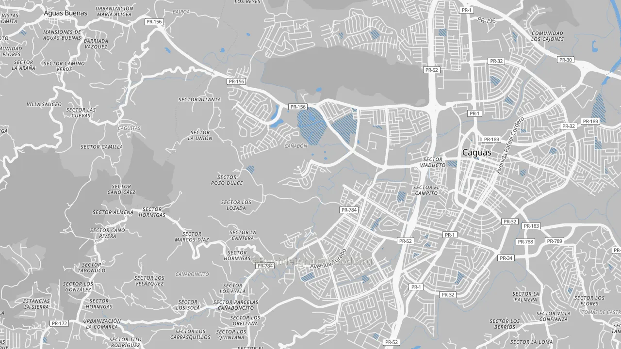 Transit Grade map of Urbanizacion El Valle At Los Prados, Caguas, PR