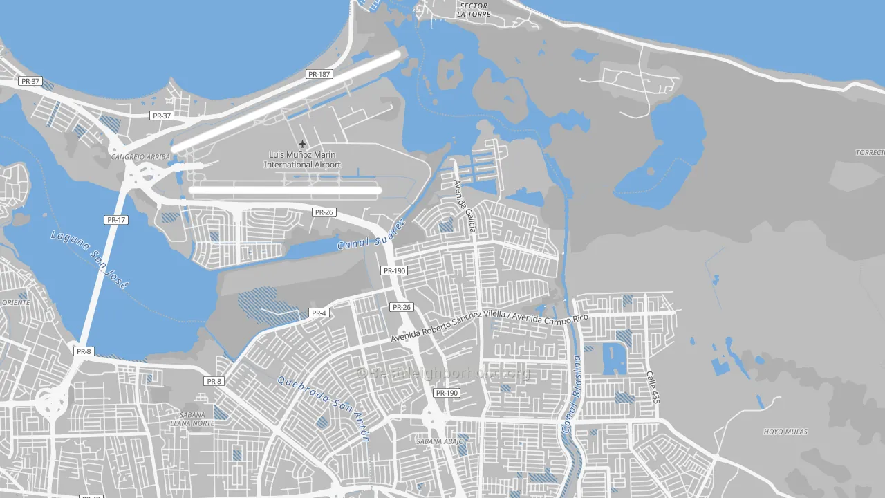 Transit Grade map of Urbanizacion Vistamar, Carolina, PR