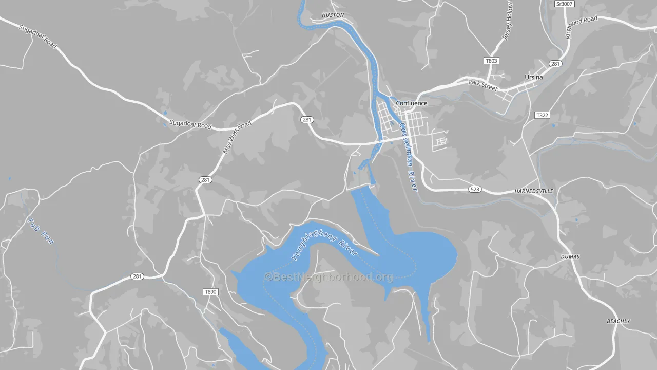 Transit Grade map of Ursina Junction, PA