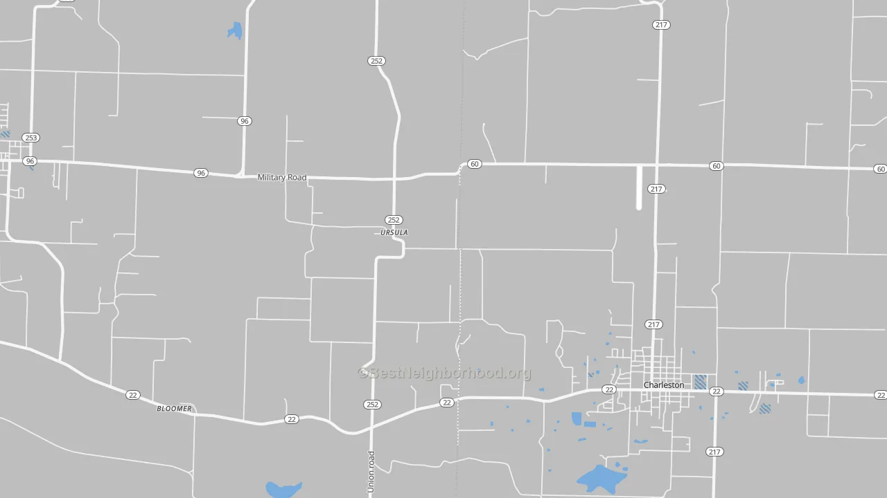 Transit Grade map of Ursula, AR
