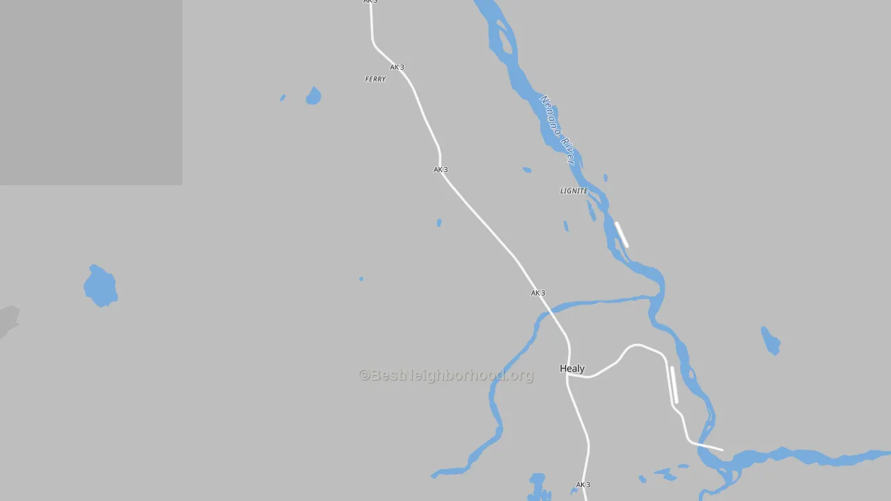 Transit Grade map of Usibelli, AK