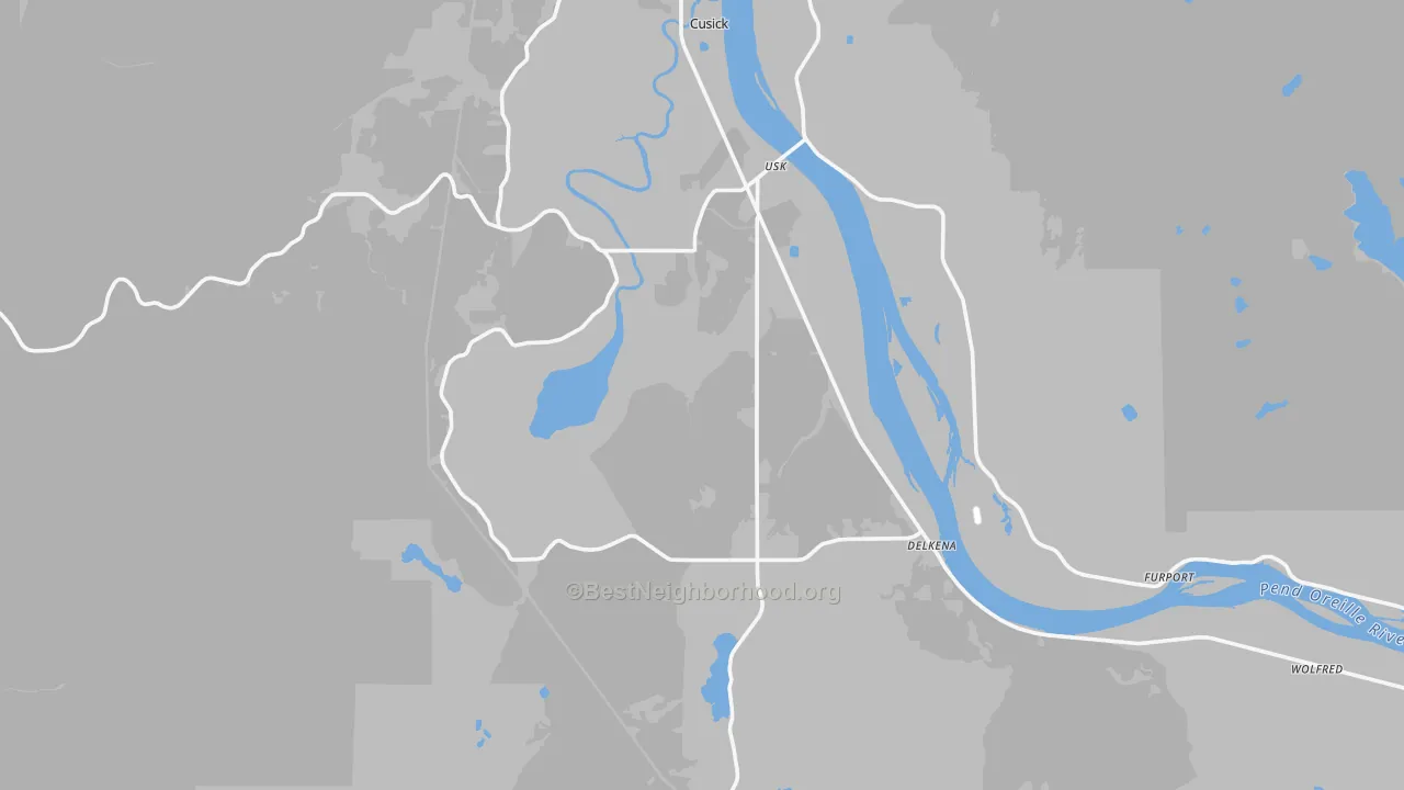 Transit Grade map of Usk, WA