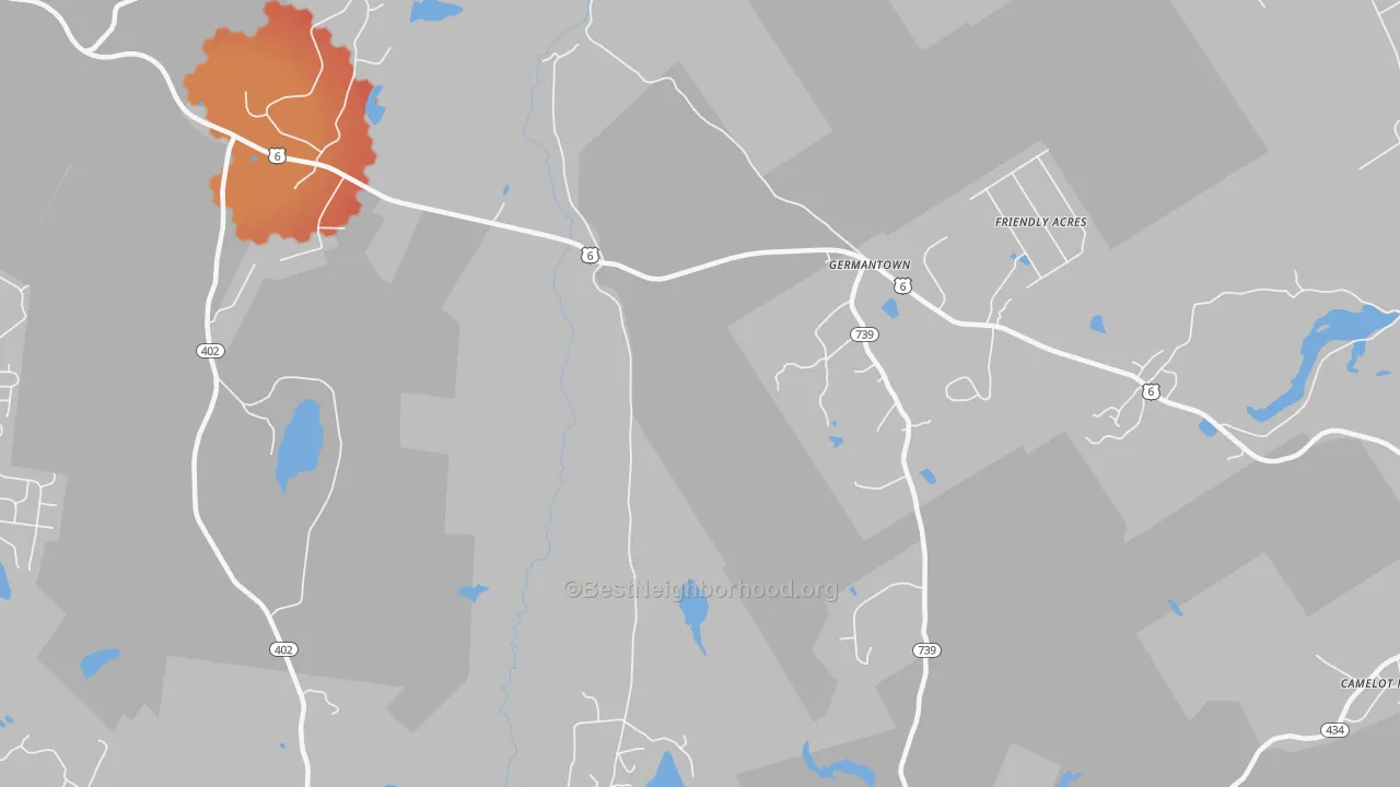 Transit Grade map of Uswick, PA
