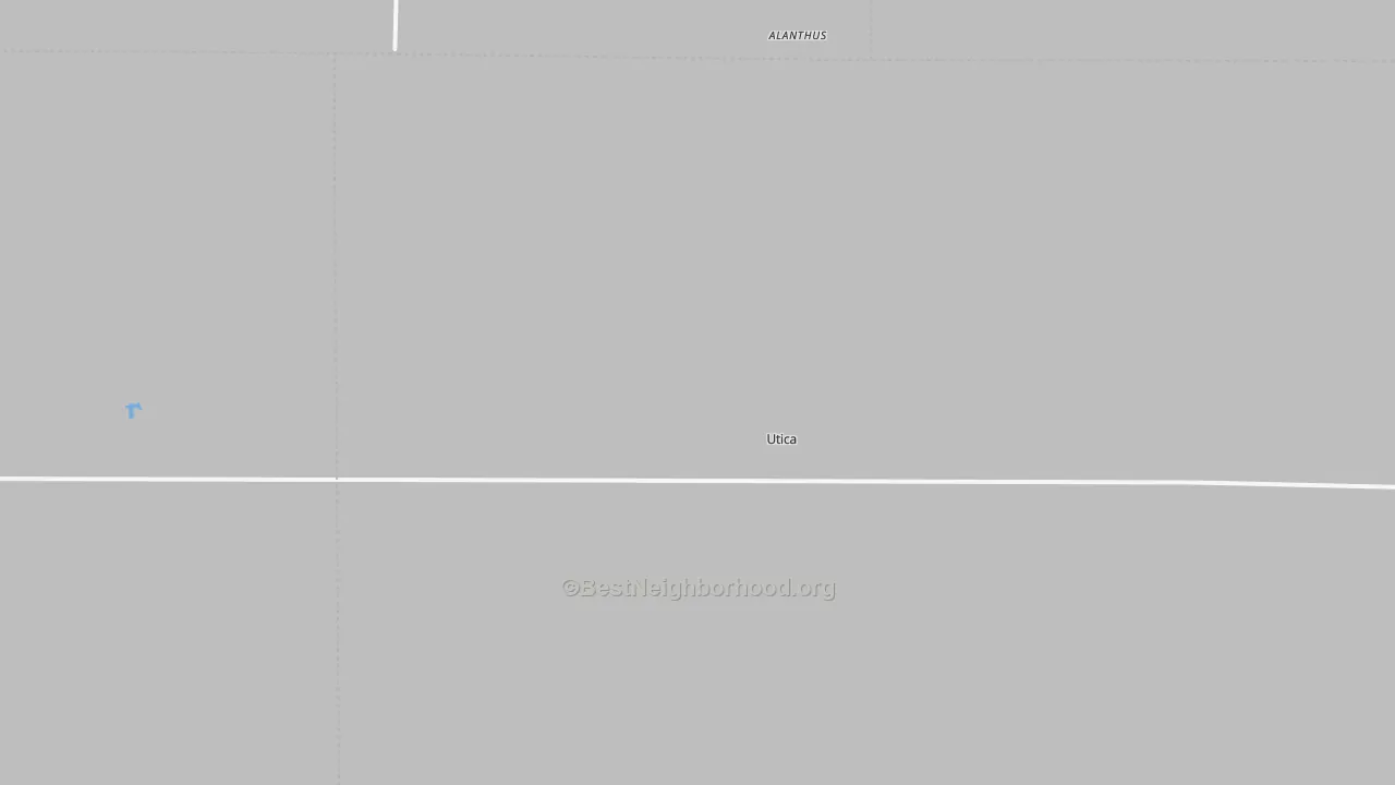 Transit Grade map of Utica, KS