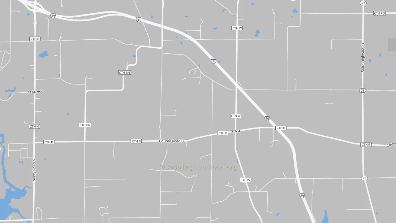 Transit Grade map of Utica, WI
