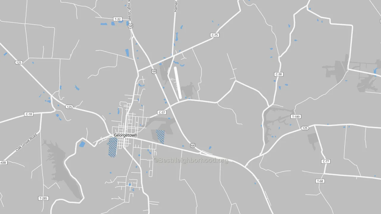 Transit Grade map of Utopia, OH
