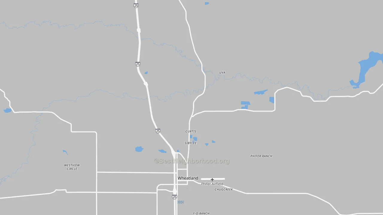 Transit Grade map of Uva, WY