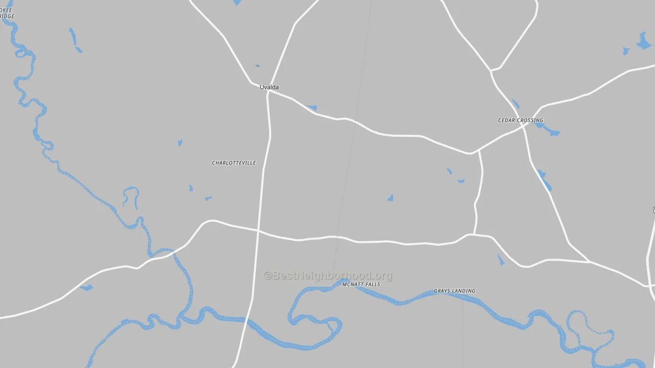 Transit Grade map of Uvalda, GA