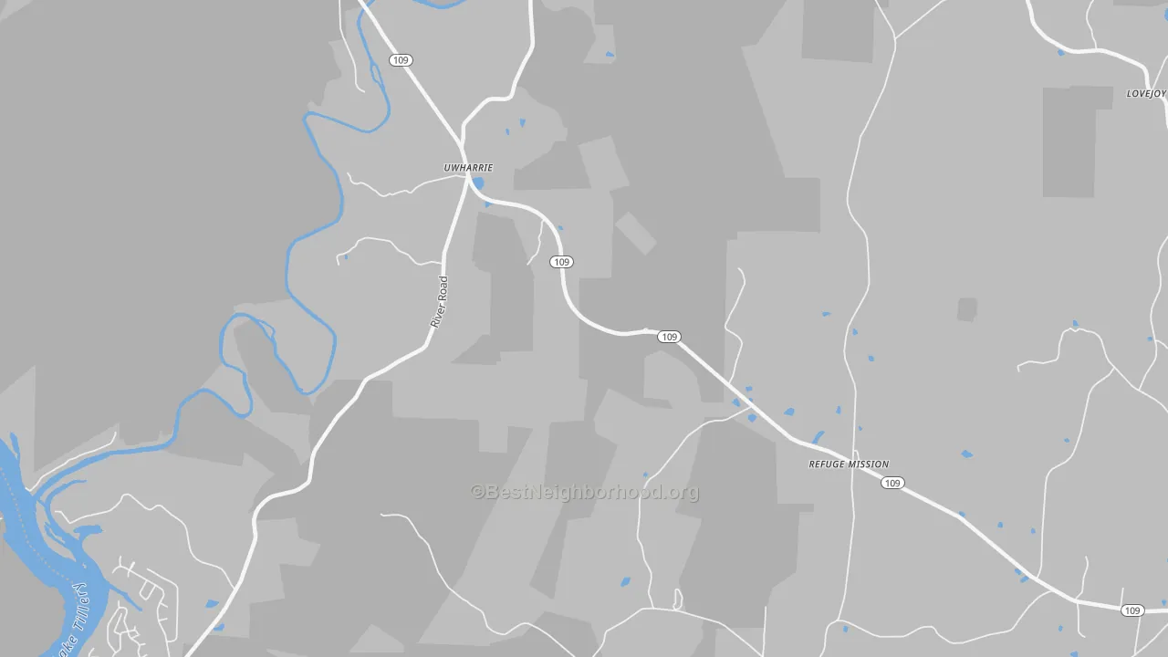 Transit Grade map of Uwharrie, NC