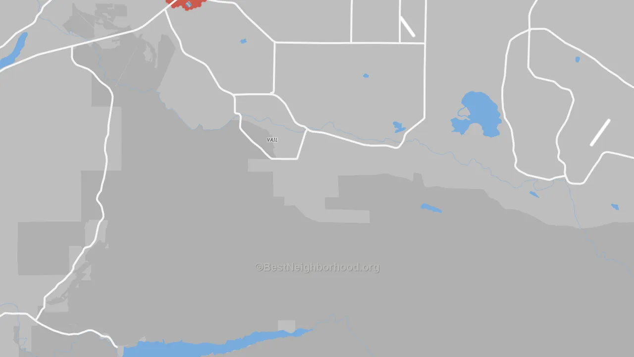 Transit Grade map of Vail, WA