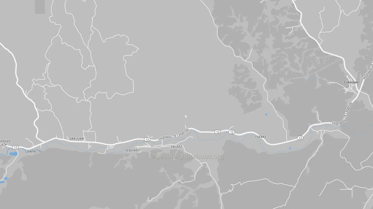 Transit Grade map of Valdez, CO