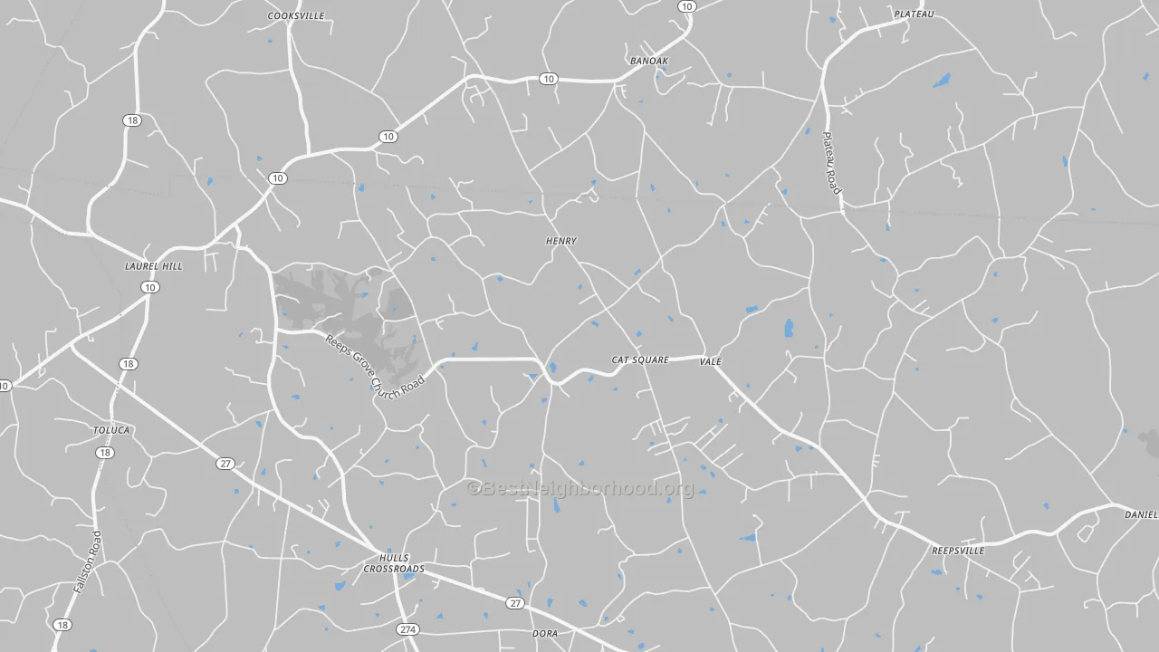 Transit Grade map of Vale, NC