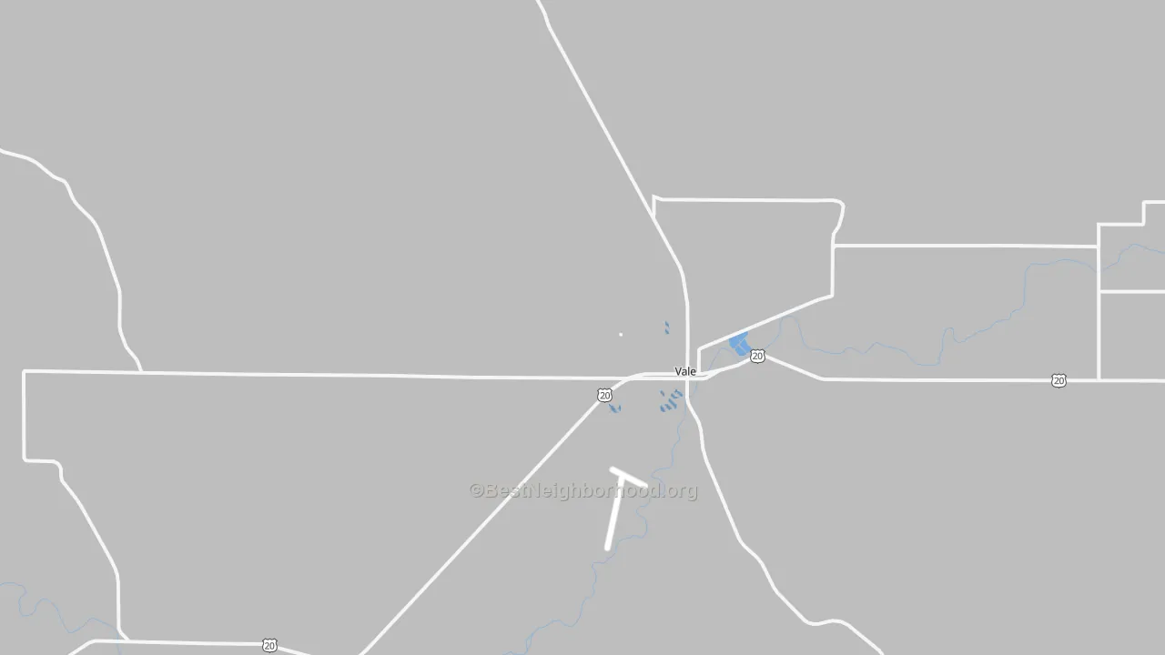 Transit Grade map of Vale, OR