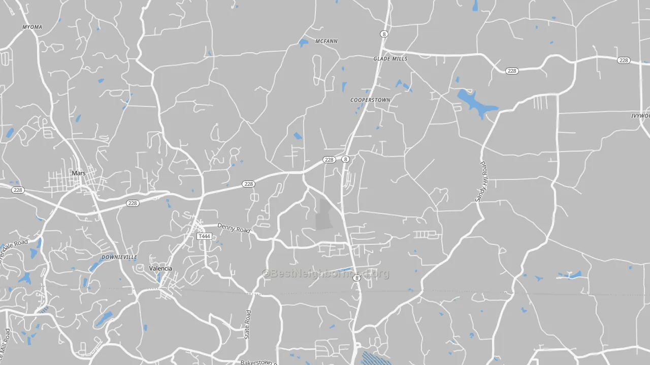 Transit Grade map of Valencia, PA