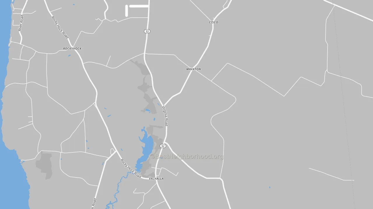 Transit Grade map of Valhalla, NC