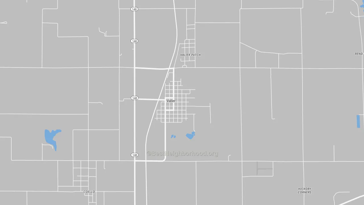Transit Grade map of Valier, IL
