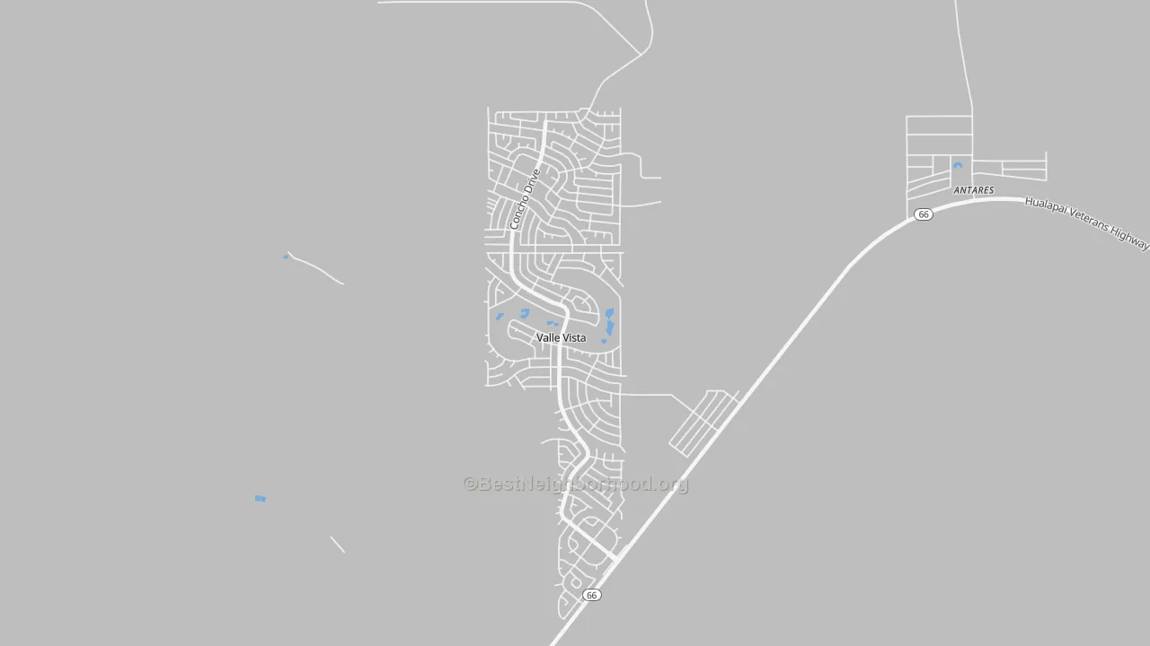 Transit Grade map of Valle Vista, AZ