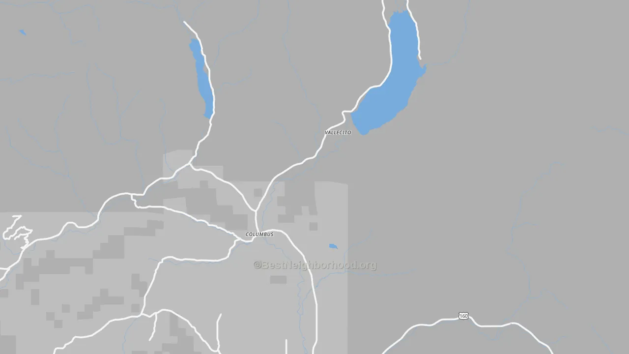 Transit Grade map of Vallecito, CO