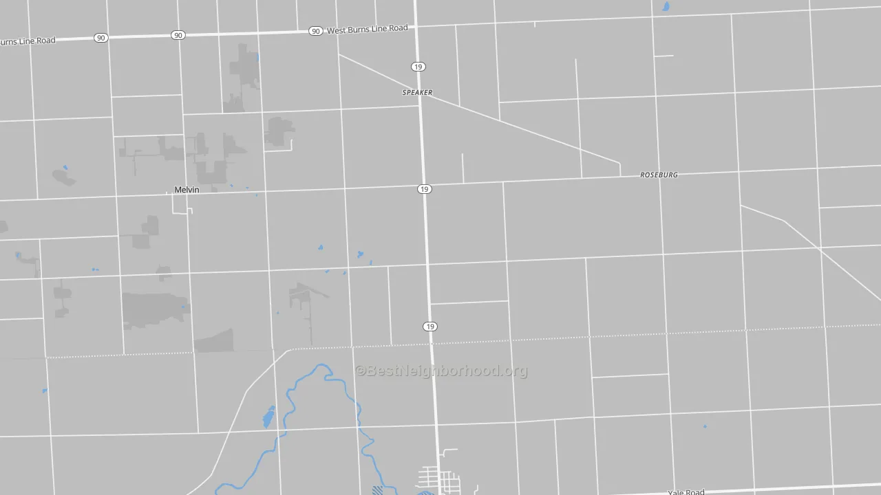 Transit Grade map of Valley Center, MI