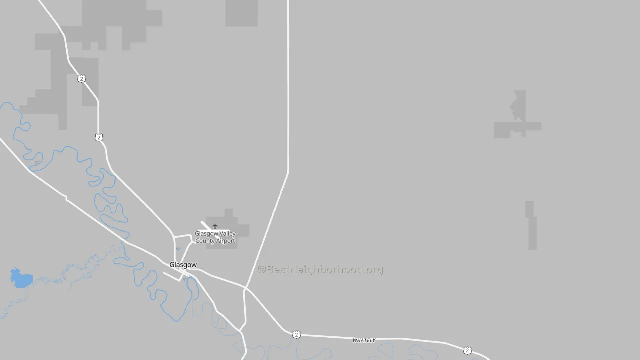 Transit Grade map of Valley County, MT