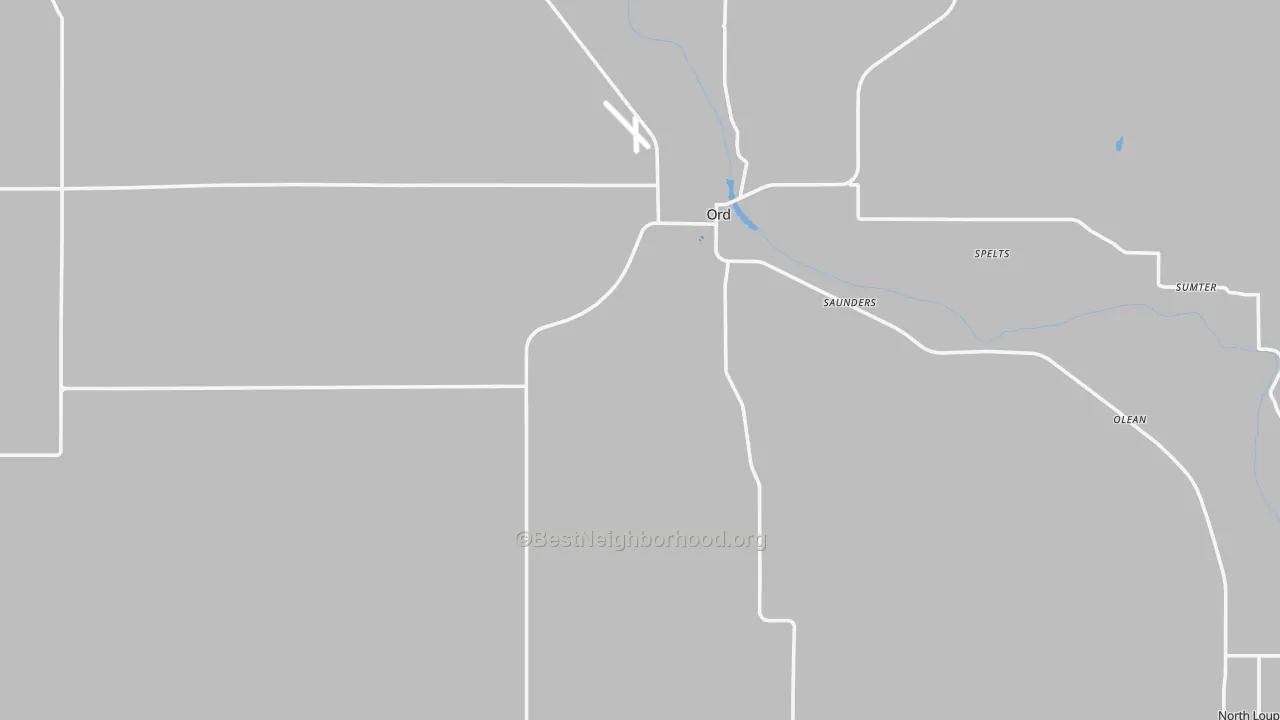 Transit Grade map of Valley County, NE