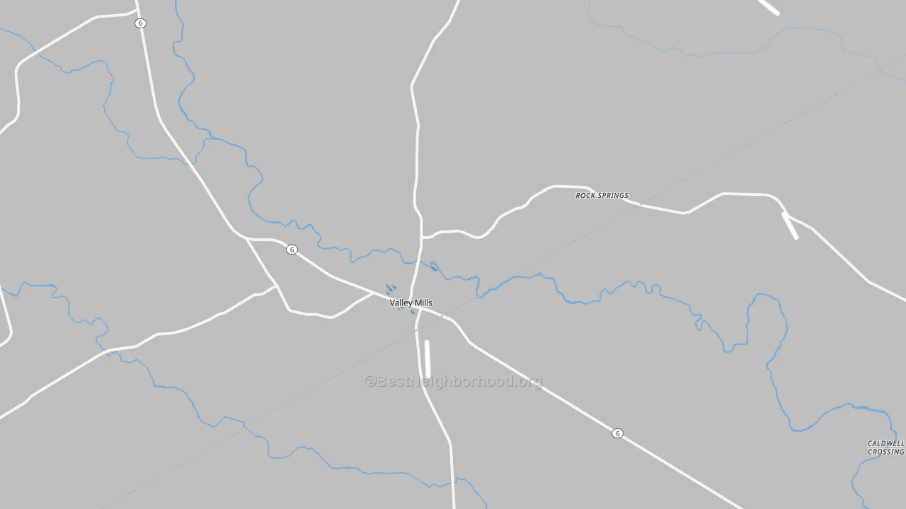 Transit Grade map of Valley Mills, TX
