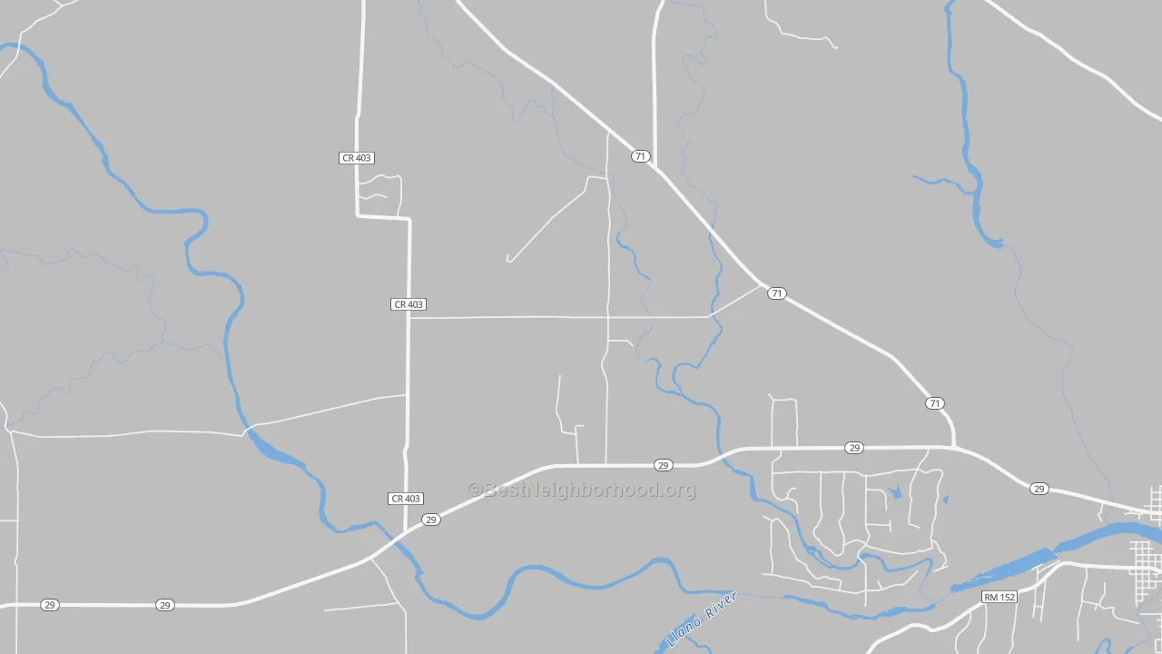 Transit Grade map of Valley Spring, TX