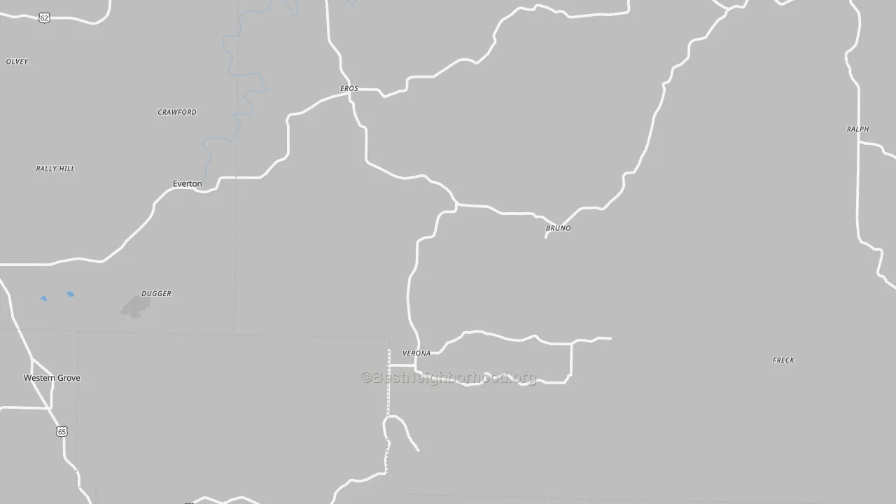 Transit Grade map of Valley Springs, AR