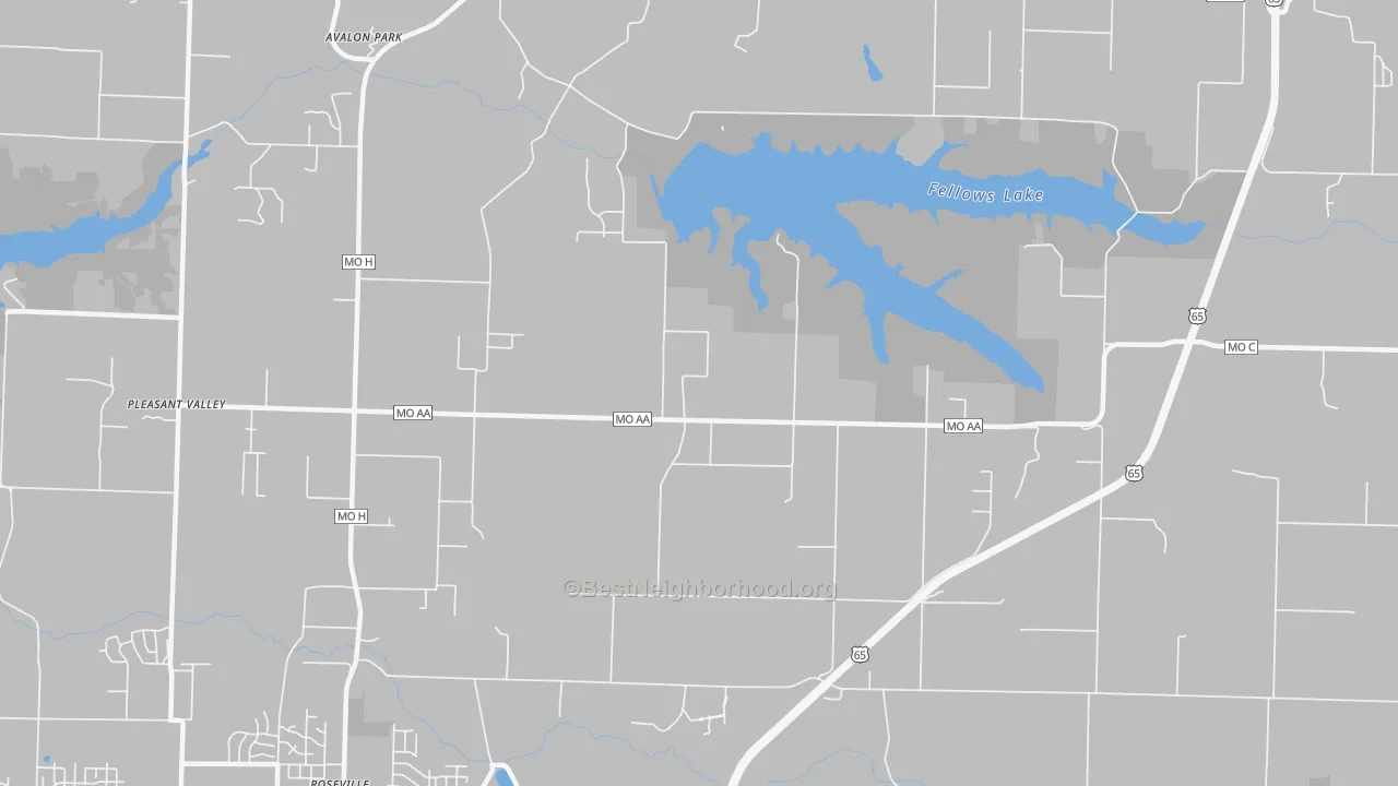 Transit Grade map of Valley Water Mills, MO