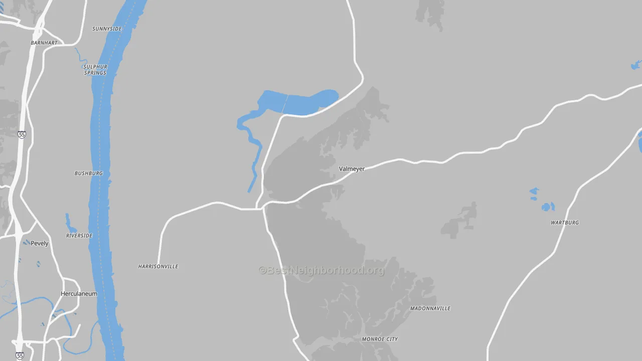 Transit Grade map of Valmeyer, IL