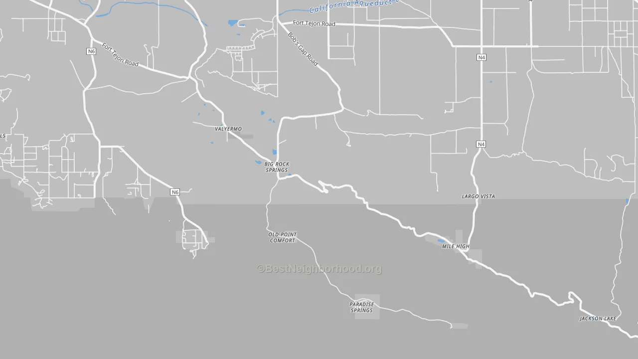 Transit Grade map of Valyermo, CA