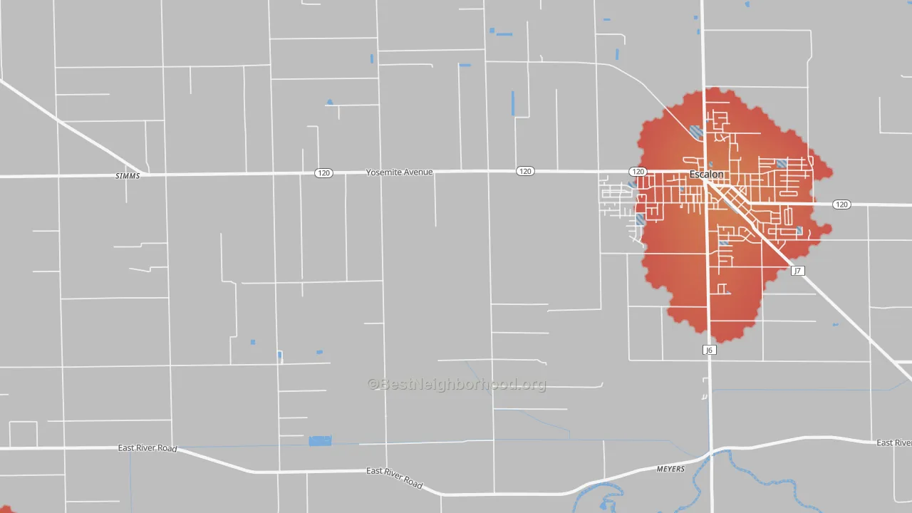 Transit Grade map of Van Allen, CA