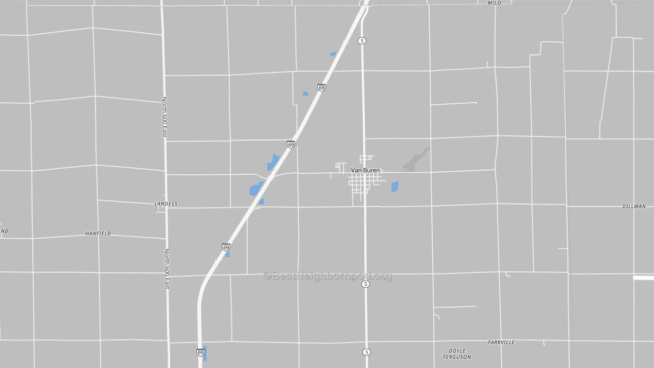 Transit Grade map of Van Buren, IN