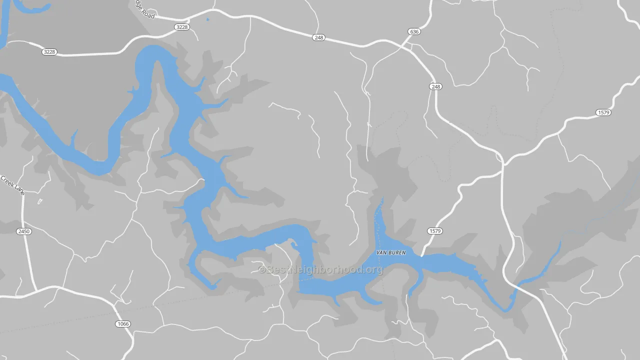 Transit Grade map of Van Buren, KY