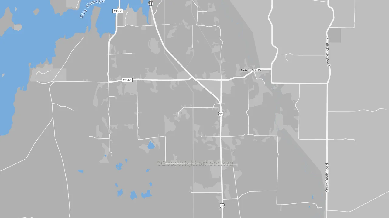 Transit Grade map of Van Buskirk, WI