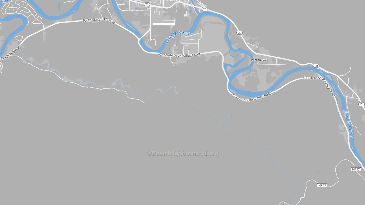 Transit Grade map of Van Horn, WA