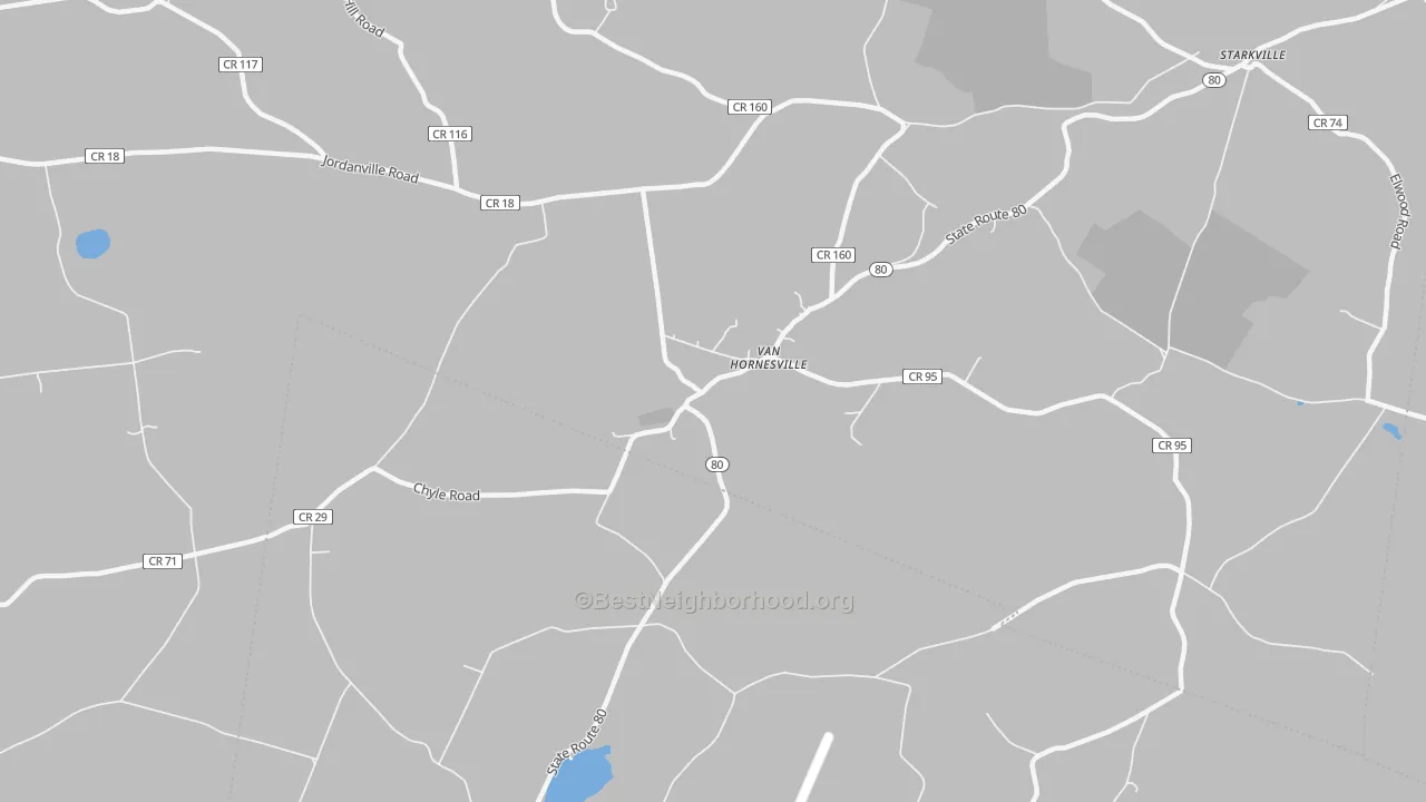 Transit Grade map of Van Hornesville, NY