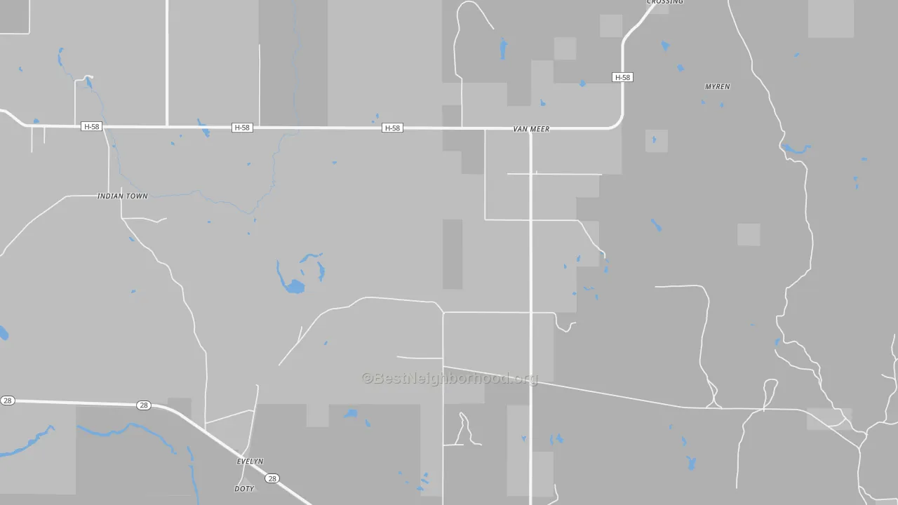 Transit Grade map of Van Meer, MI