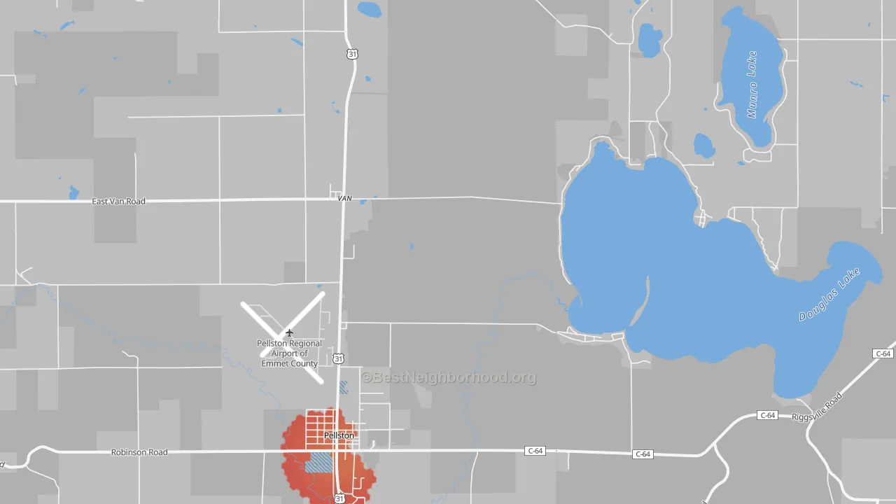 Transit Grade map of Van, MI