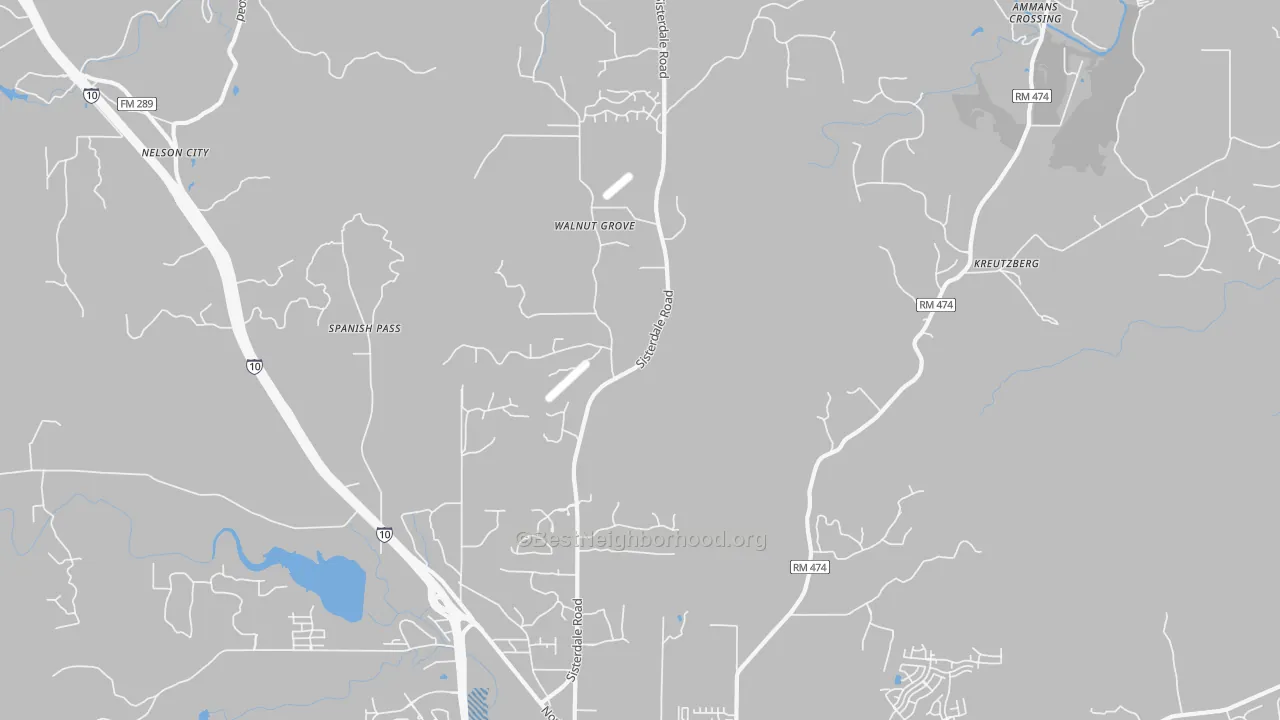 Transit Grade map of Van Raub, TX
