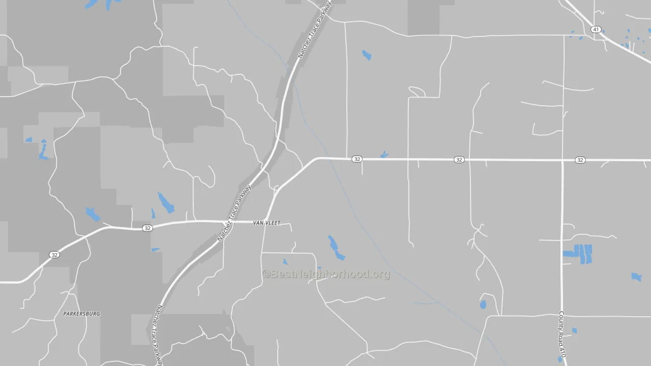 Transit Grade map of Van Vleet, MS