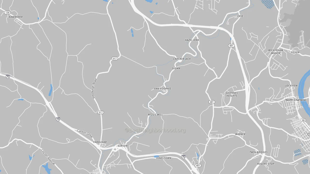 Transit Grade map of Van Voorhis, PA