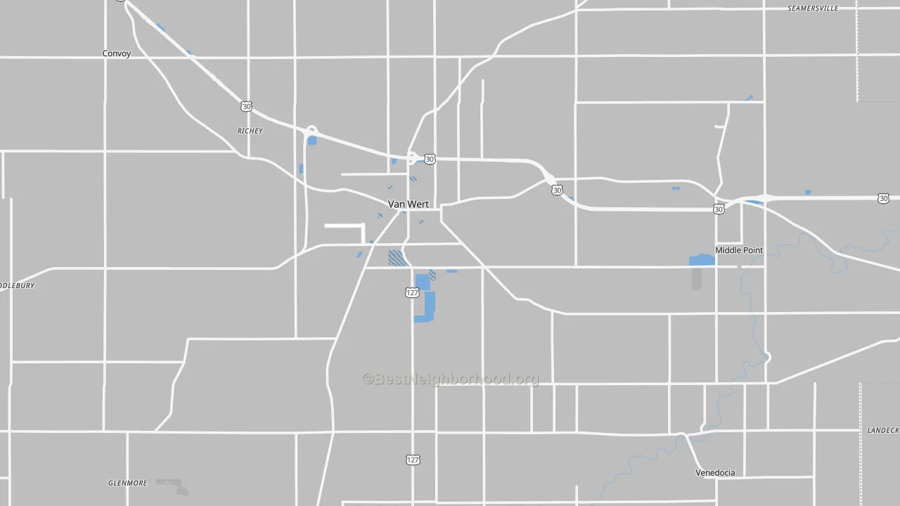 Transit Grade map of Van Wert County, OH