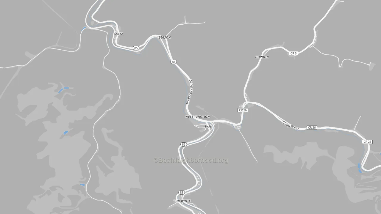 Transit Grade map of Van, WV