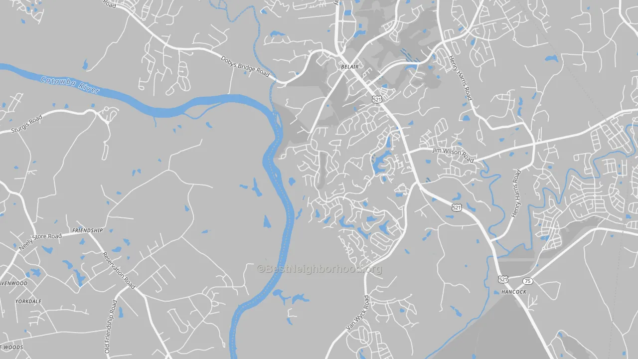 Transit Grade map of Van Wyck, SC