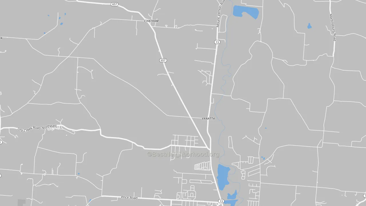Transit Grade map of Vanatta, OH